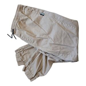 HAWK Reflex Stretch Sz L Men's Stretch Twill Jogger Khaki Cotton Spandex